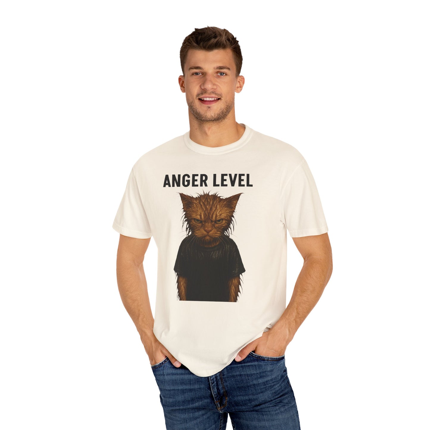 Anger level: Wet cat
