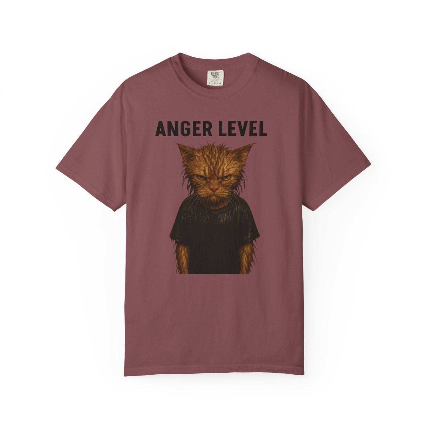 Anger level: Wet cat