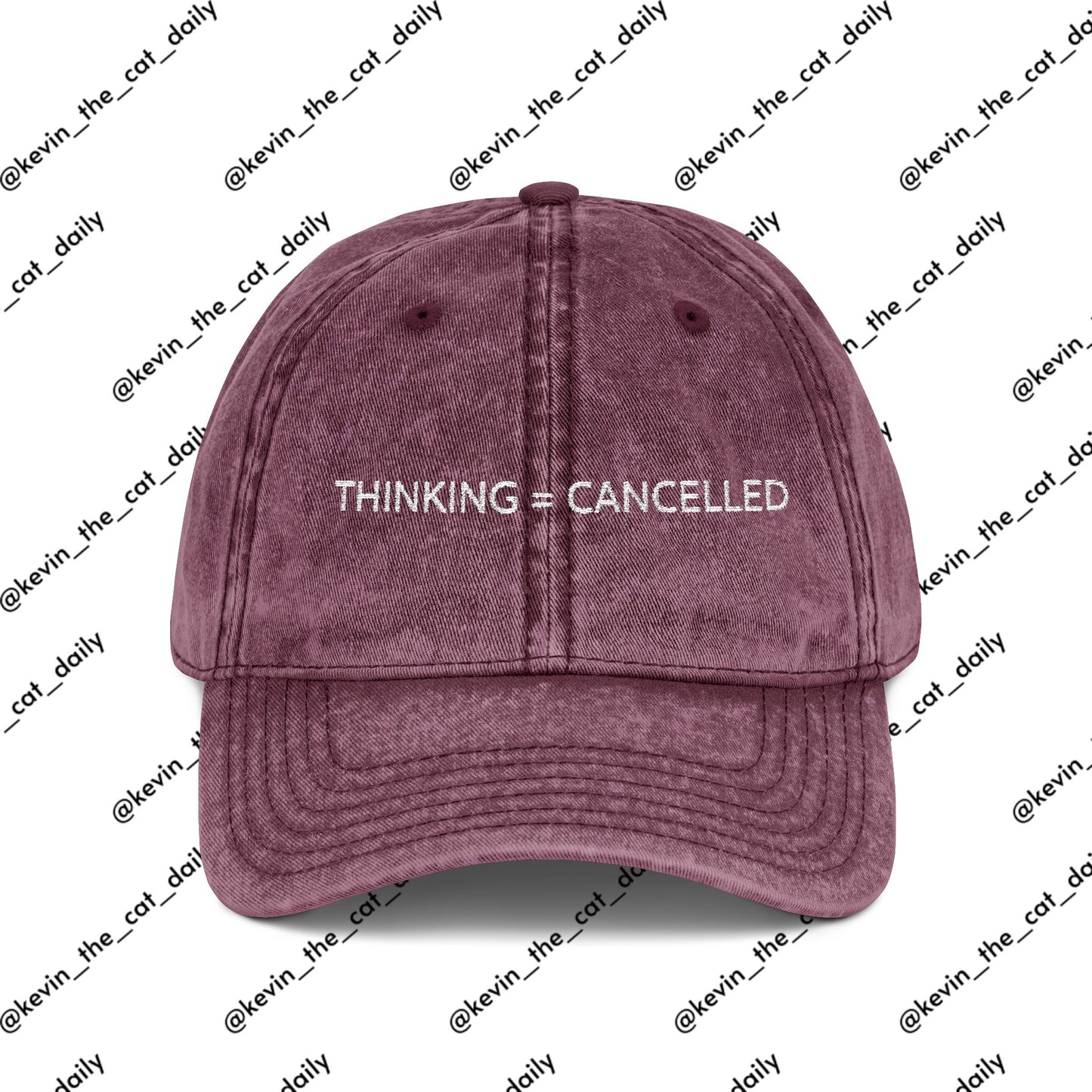 "THINKING = CANCELLED" (WHITE TEXT)