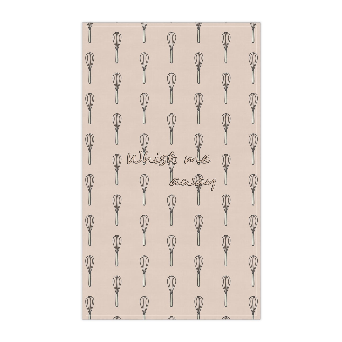 “Whisk Me Away” Tea Towel (Beige)