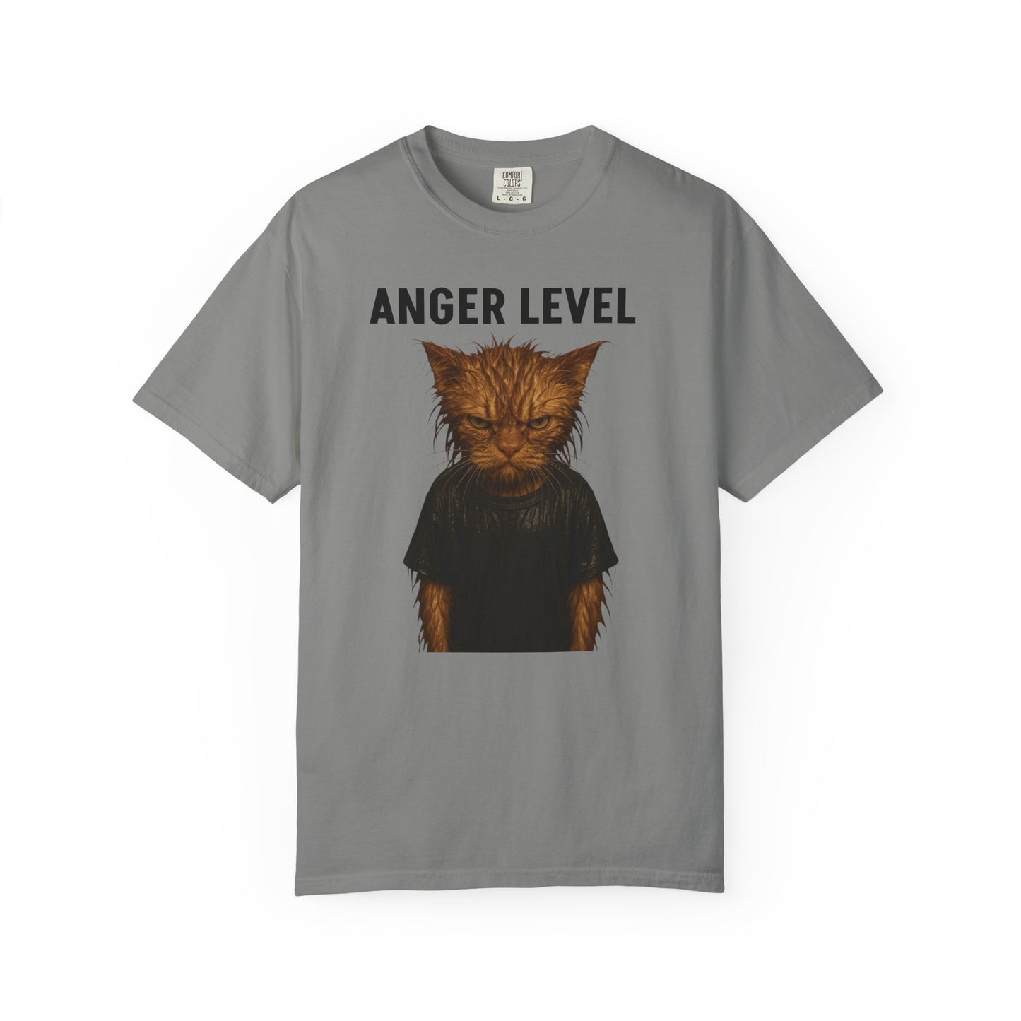 Anger level: Wet cat