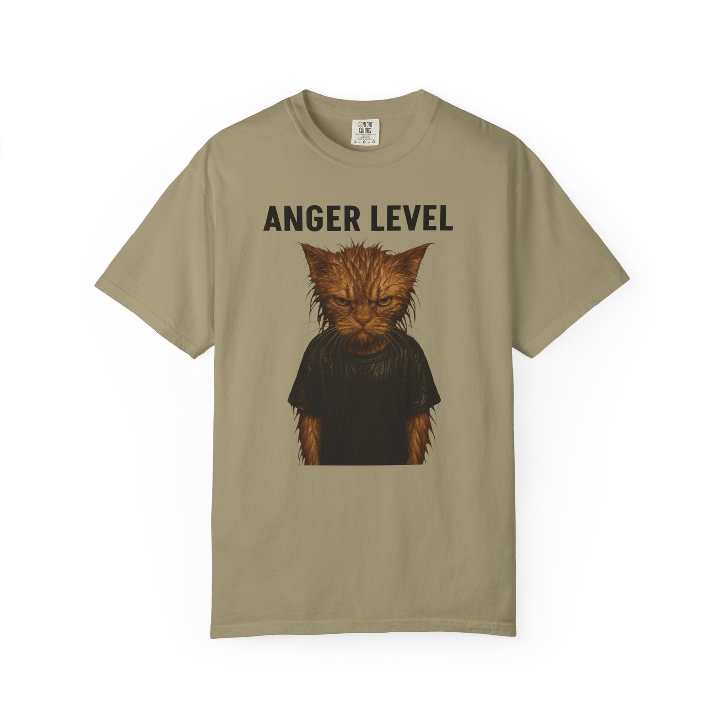 Anger level: Wet cat