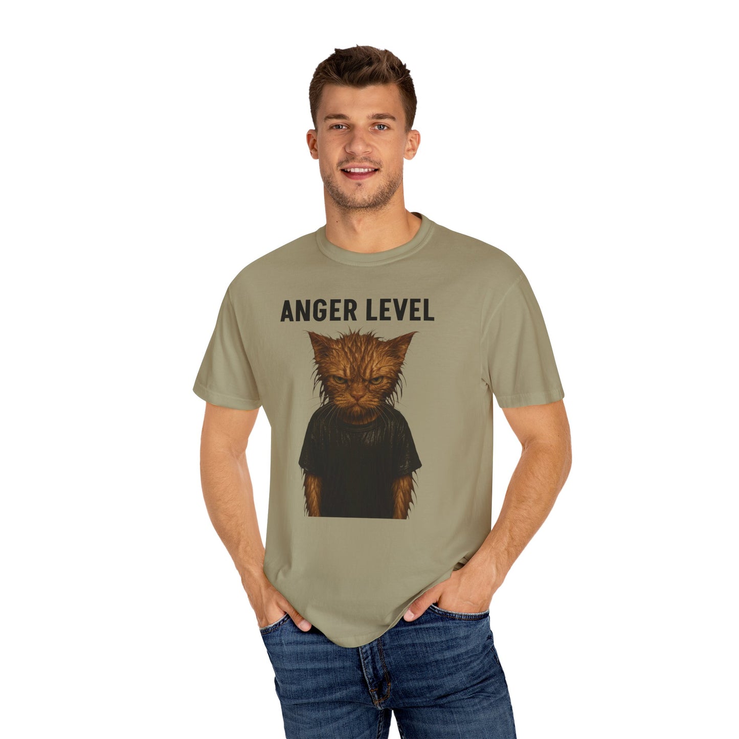 Anger level: Wet cat