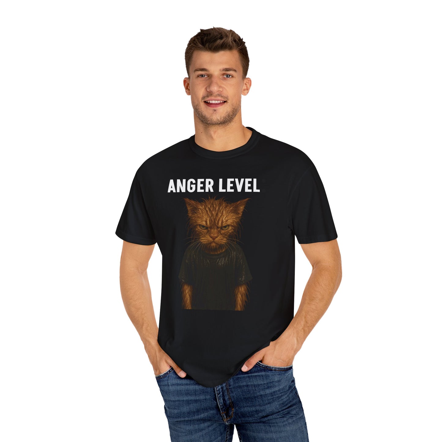 Anger level: Wet cat