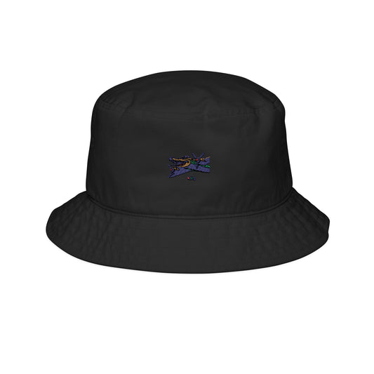 Bombardiro Crocodilo Embroidered Bucket Hat