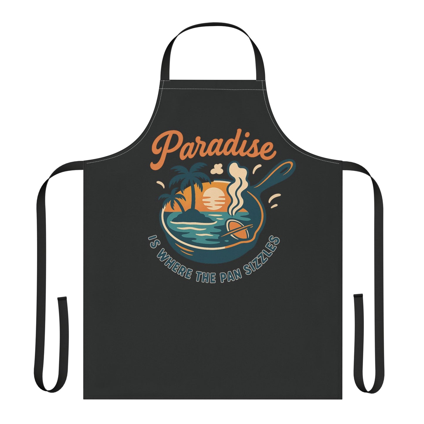 “Paradise Is Where the Pan Sizzles” Apron