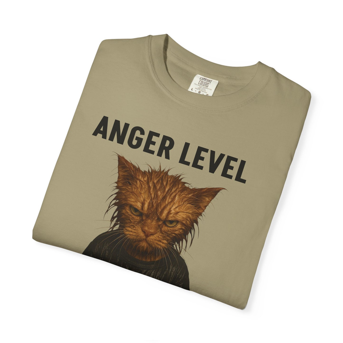 Anger level: Wet cat