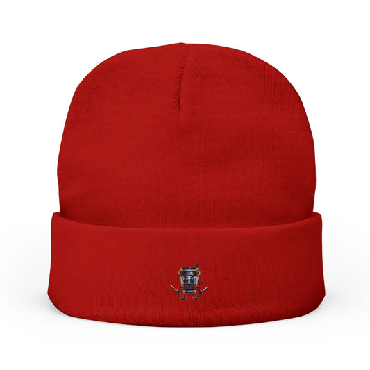 Cappuccino Assassino Embroidered  Knit Beanie