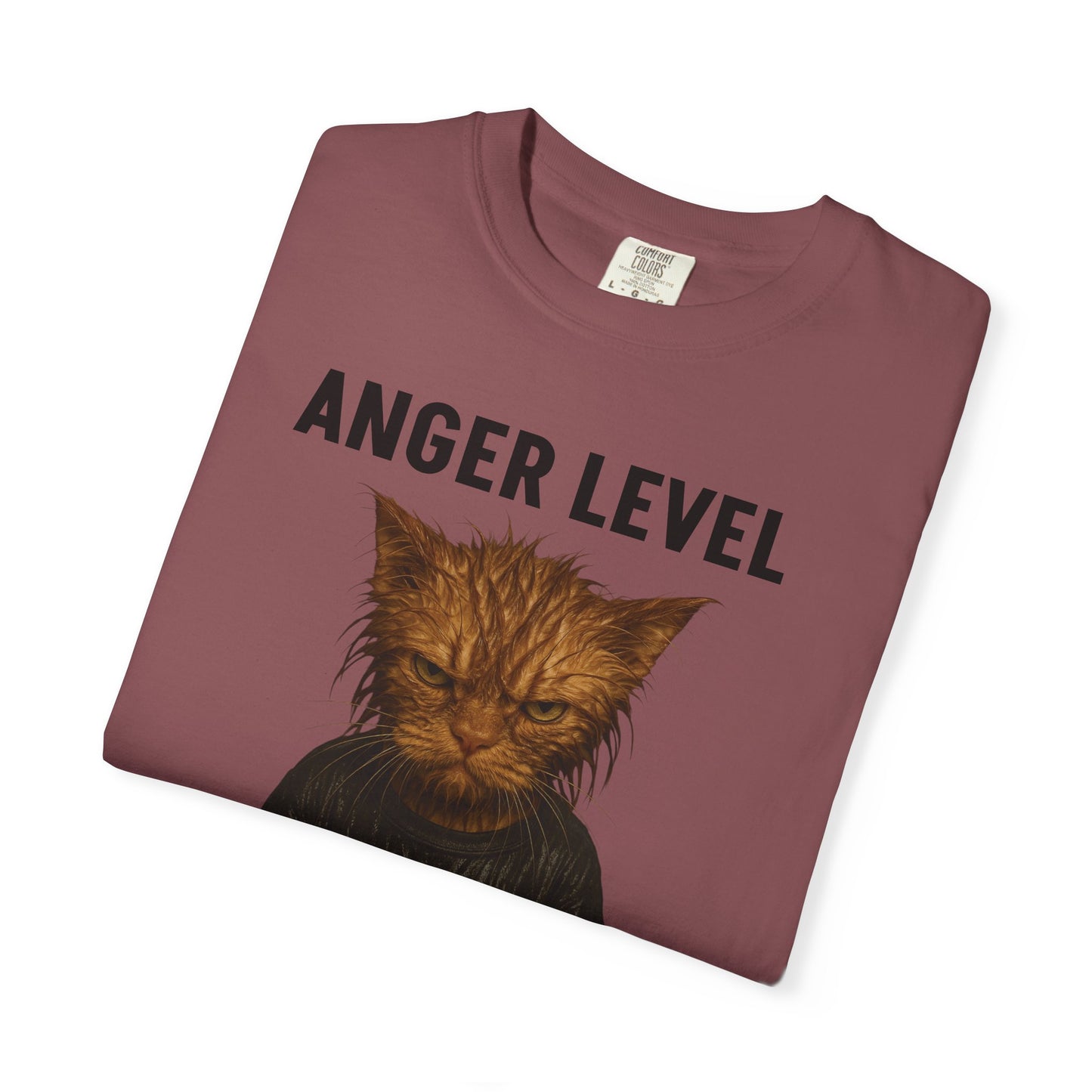 Anger level: Wet cat
