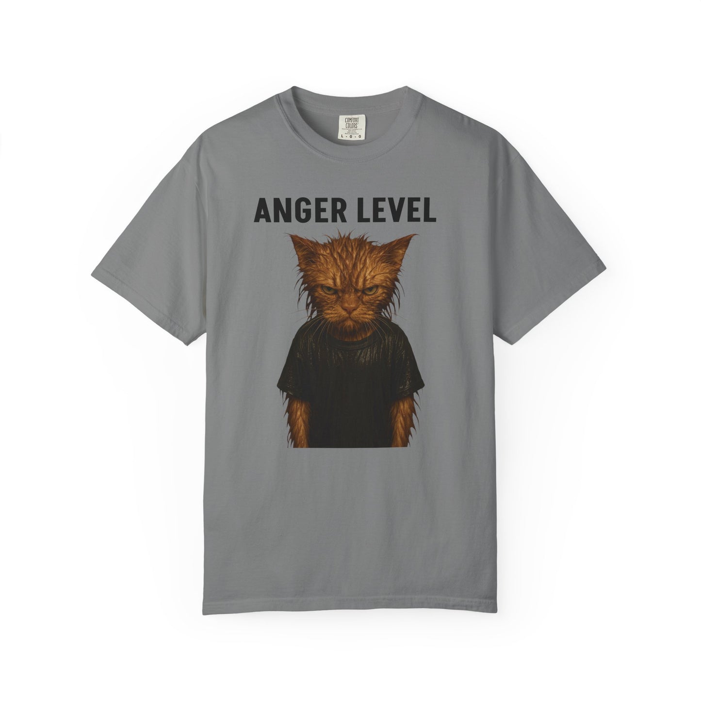Anger level: Wet cat