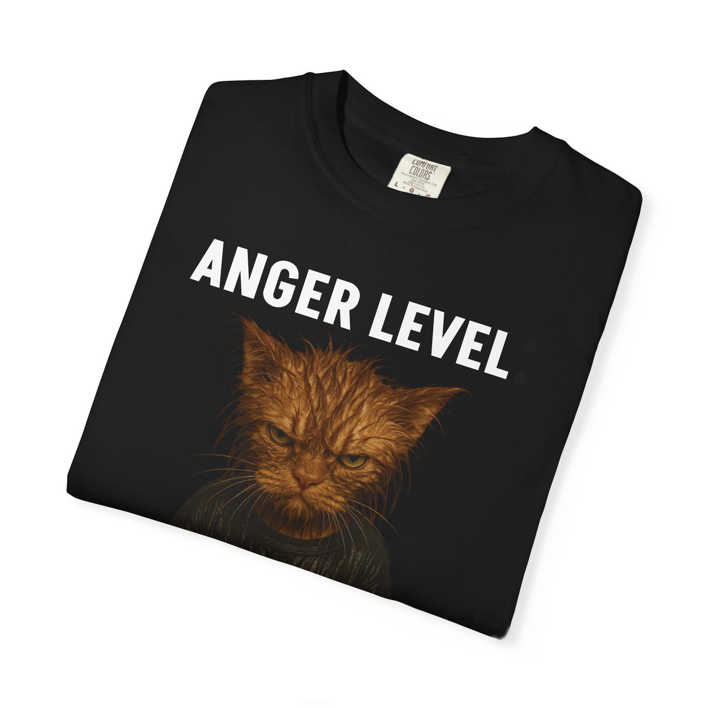 Anger level: Wet cat