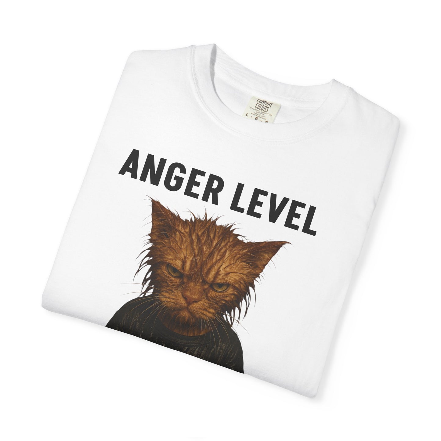 Anger level: Wet cat