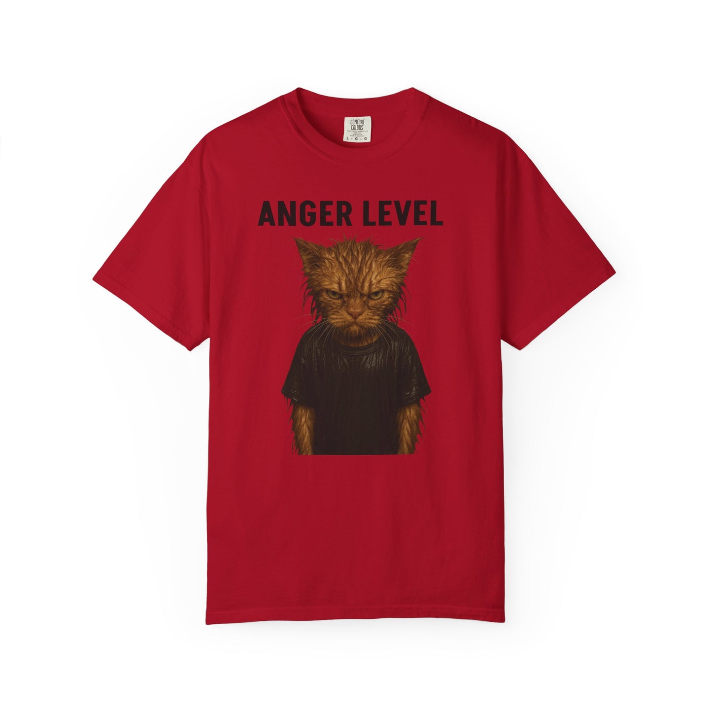 Anger level: Wet cat