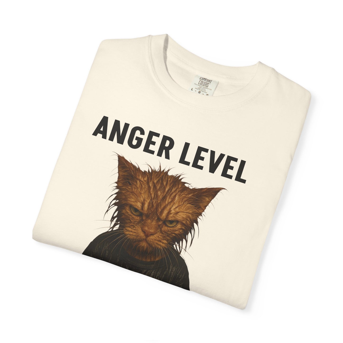 Anger level: Wet cat