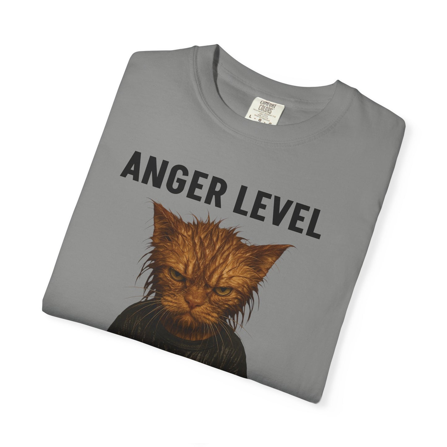 Anger level: Wet cat