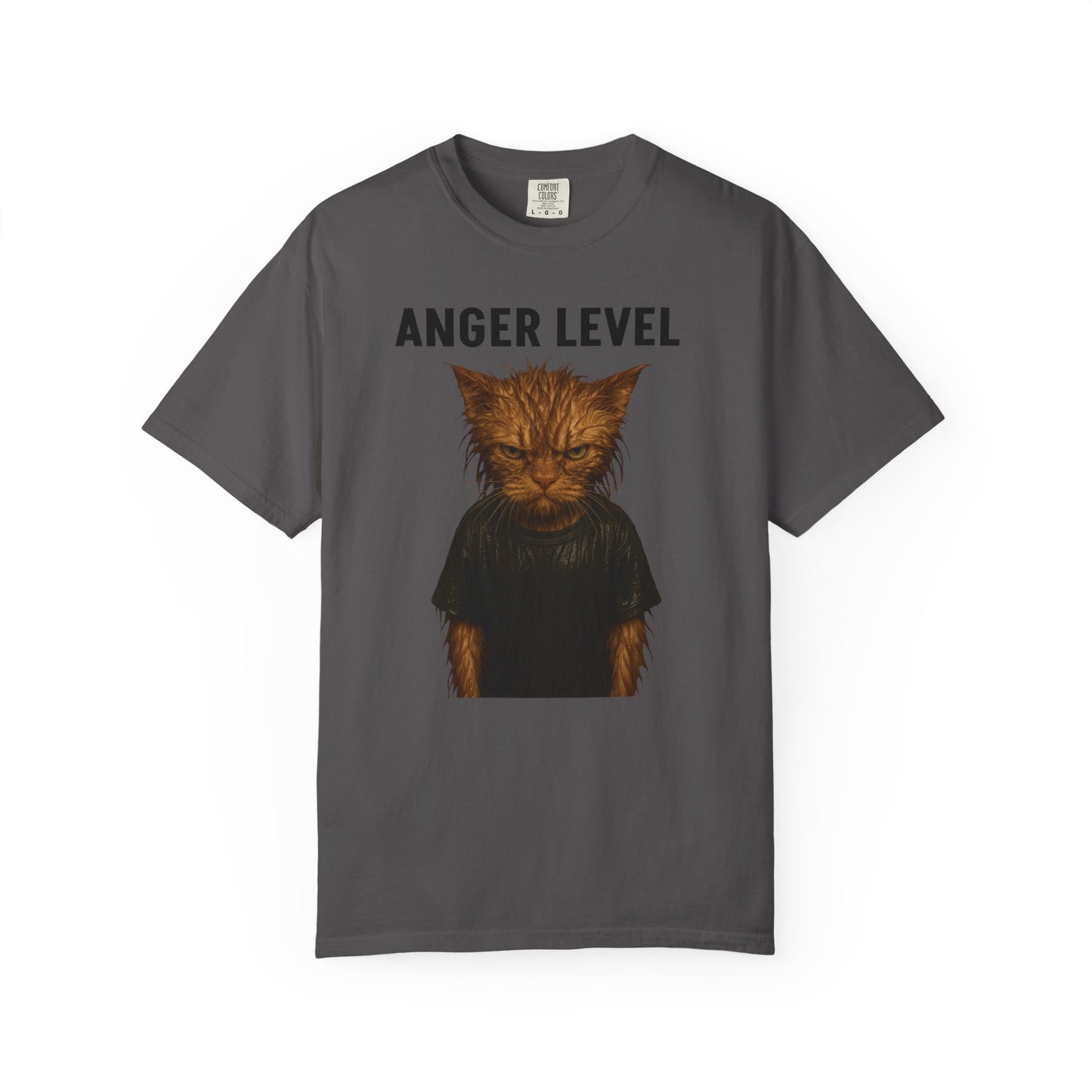 Anger level: Wet cat