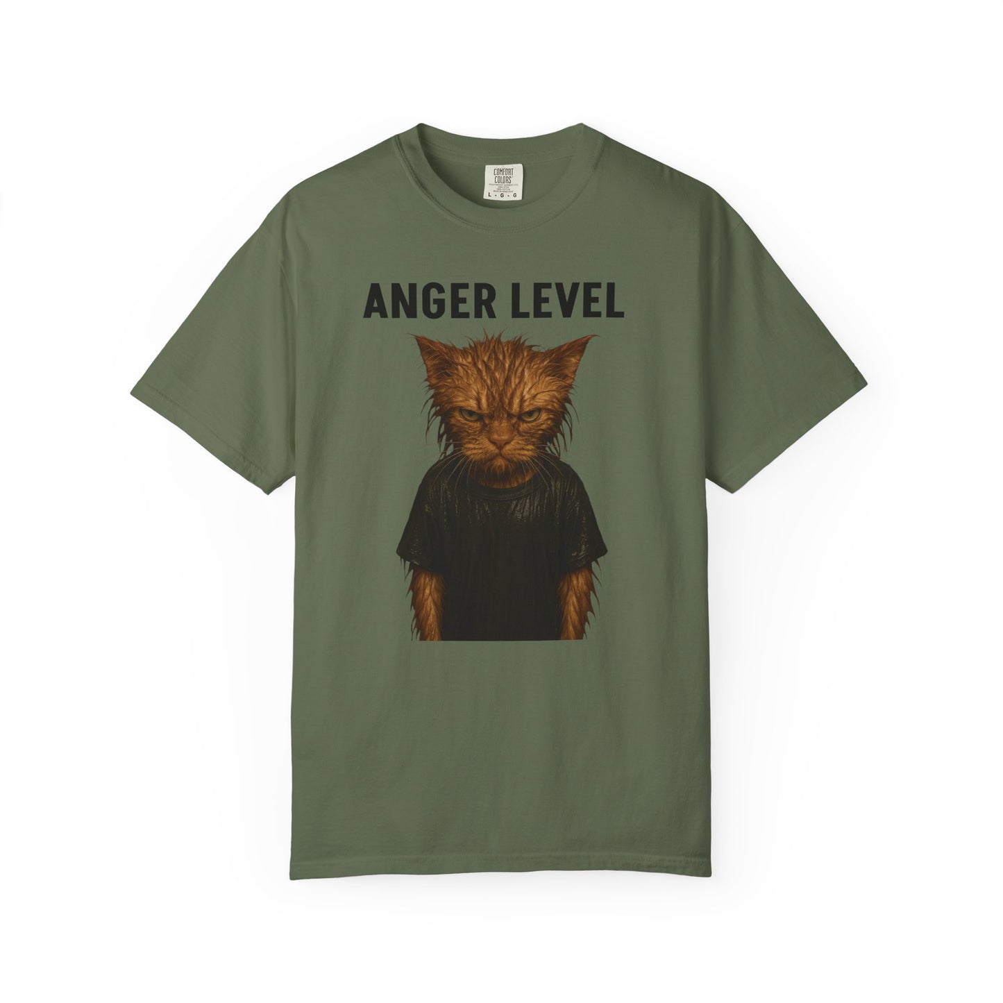 Anger level: Wet cat