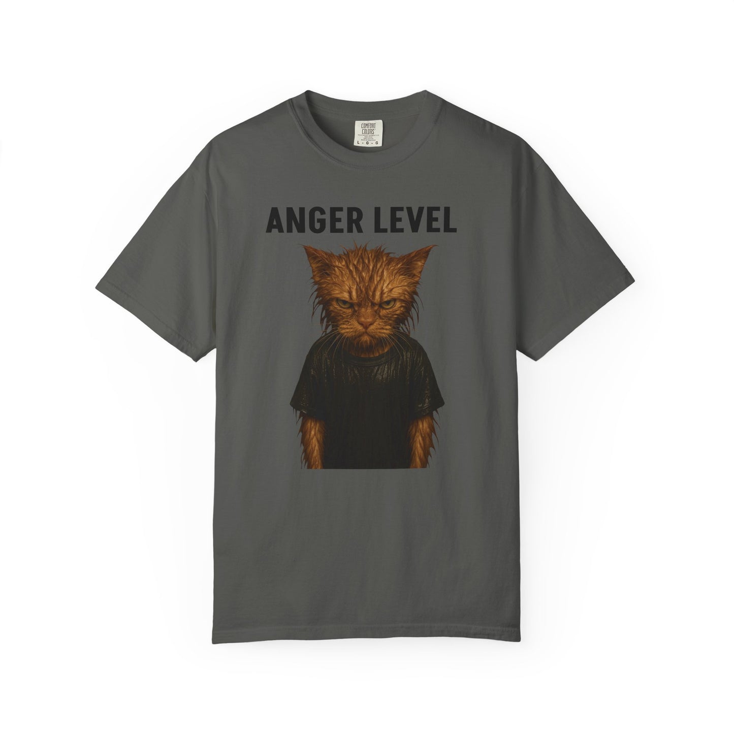 Anger level: Wet cat