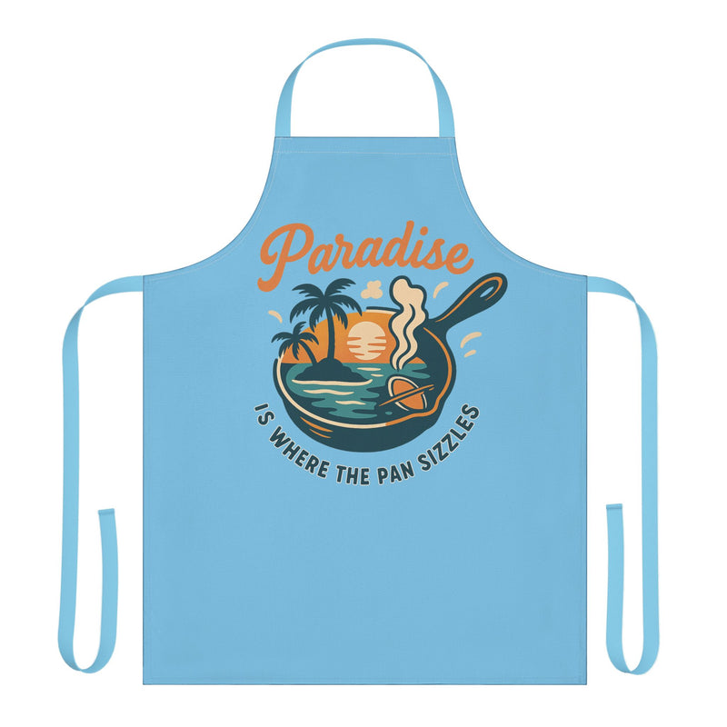 “Paradise Is Where the Pan Sizzles” Apron
