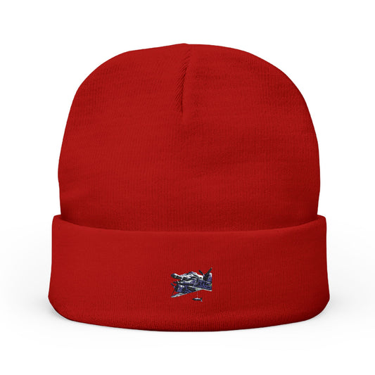 Bombardiro Crocodilo Embroidered Knit Beanie