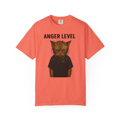 Anger level: Wet cat