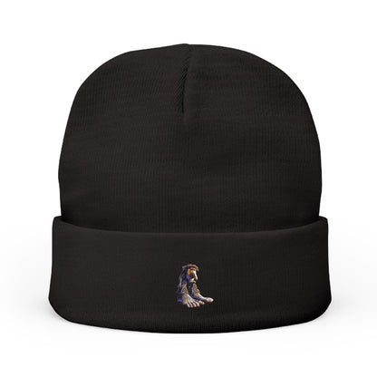 Brr Brr Patapim Embroidered Knit Beanie