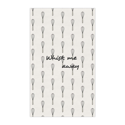 “Whisk Me Away” Tea Towel (White)