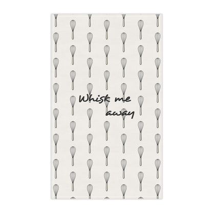 “Whisk Me Away” Tea Towel (White)