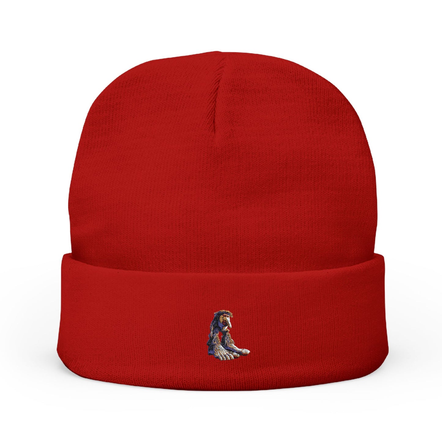 Brr Brr Patapim Embroidered Knit Beanie