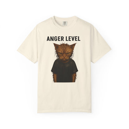 Anger level: Wet cat