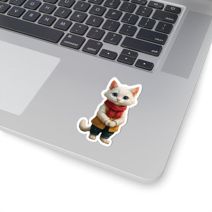 White Cat Sticker [Little Tots Store]