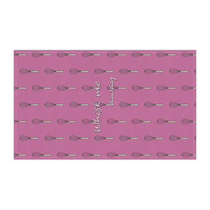 “Whisk Me Away” Tea Towel (Pink)