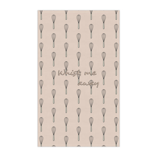 “Whisk Me Away” Tea Towel (Beige)