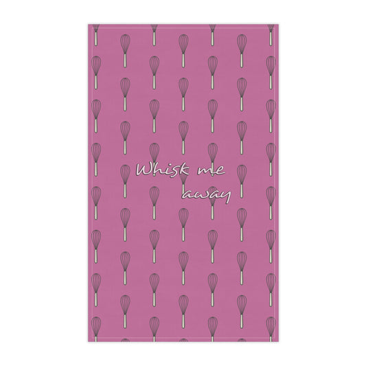 “Whisk Me Away” Tea Towel (Pink)