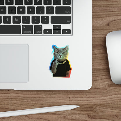 "F**K YOU" Holographic Stickers [kevin_the_cat_store]
