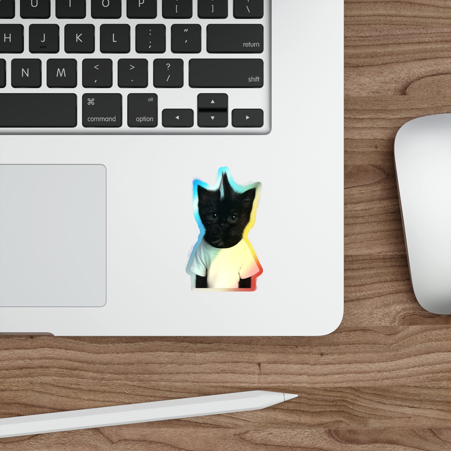 "Kevin" Holographic Stickers [kevin_the_cat_store]