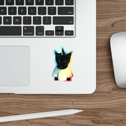 "Kevin" Holographic Stickers [kevin_the_cat_store]