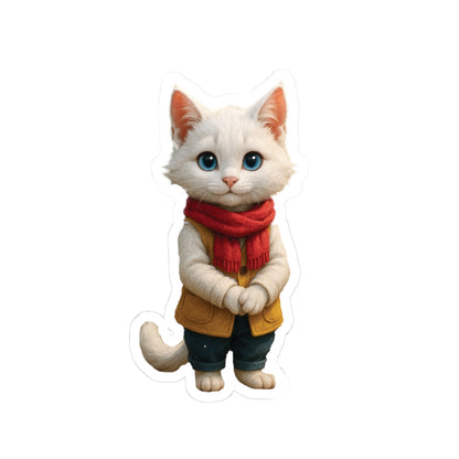White Cat Sticker [Little Tots Store]