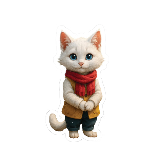 White Cat Sticker [Little Tots Store]