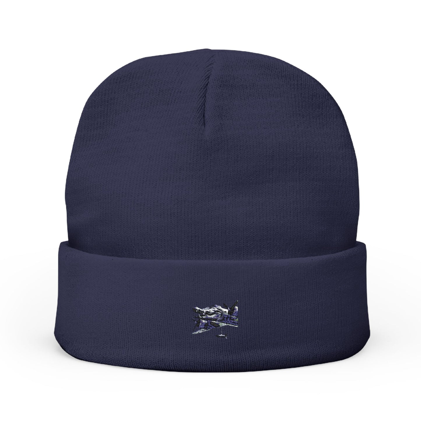 Bombardiro Crocodilo Embroidered Knit Beanie