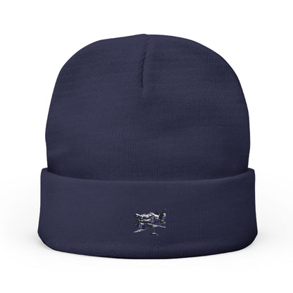 Bombardiro Crocodilo Embroidered Knit Beanie