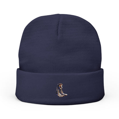 Brr Brr Patapim Embroidered Knit Beanie