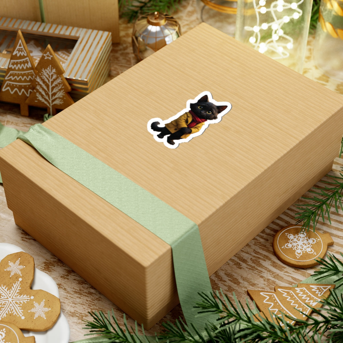 Black Cat Sticker [Little Tots Store]