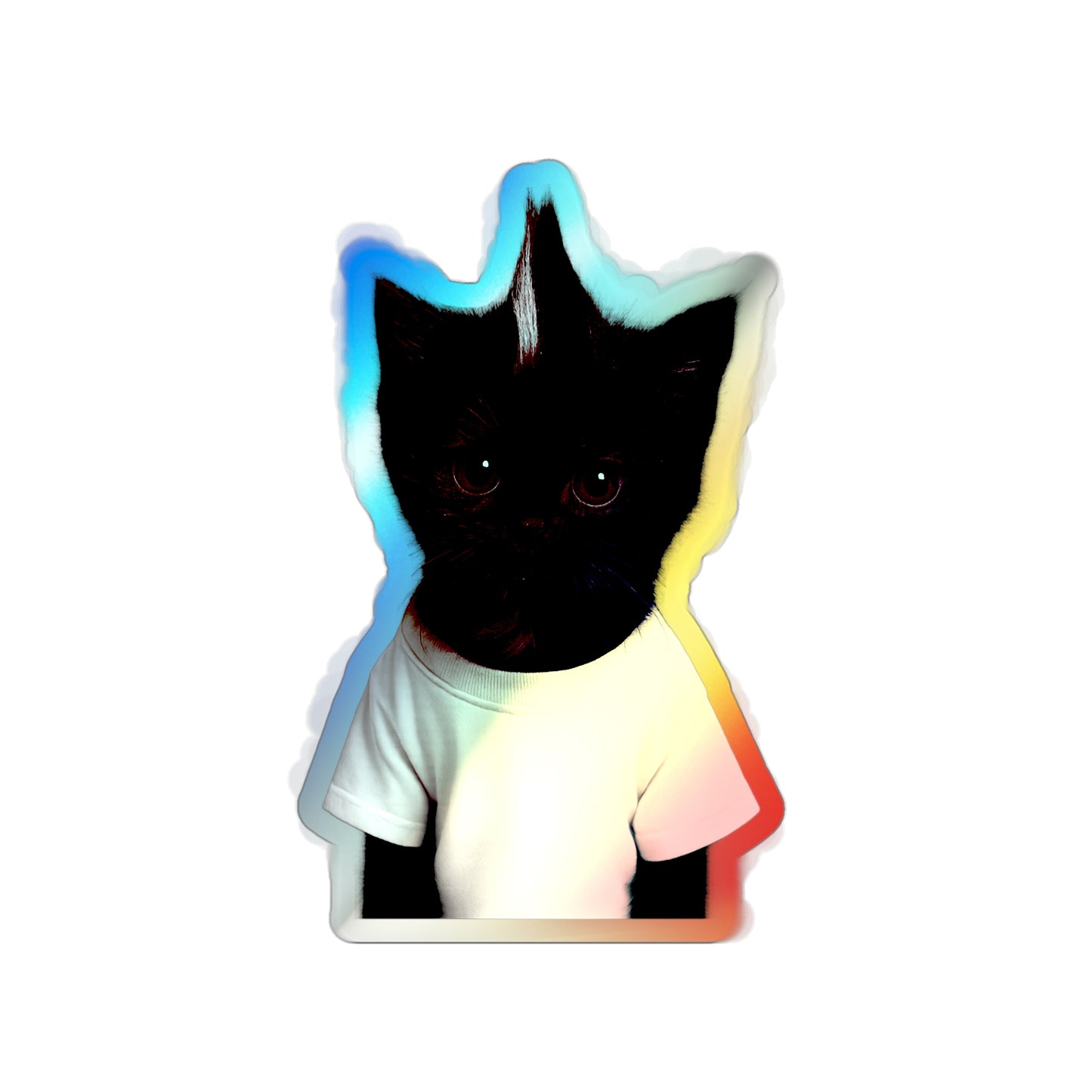 "Kevin" Holographic Stickers [kevin_the_cat_store]