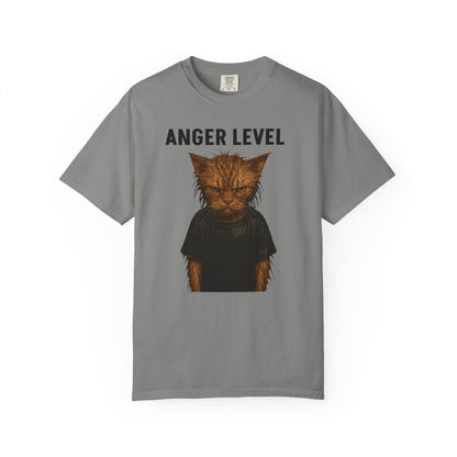 Anger level: Wet cat