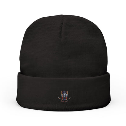 Cappuccino Assassino Embroidered  Knit Beanie