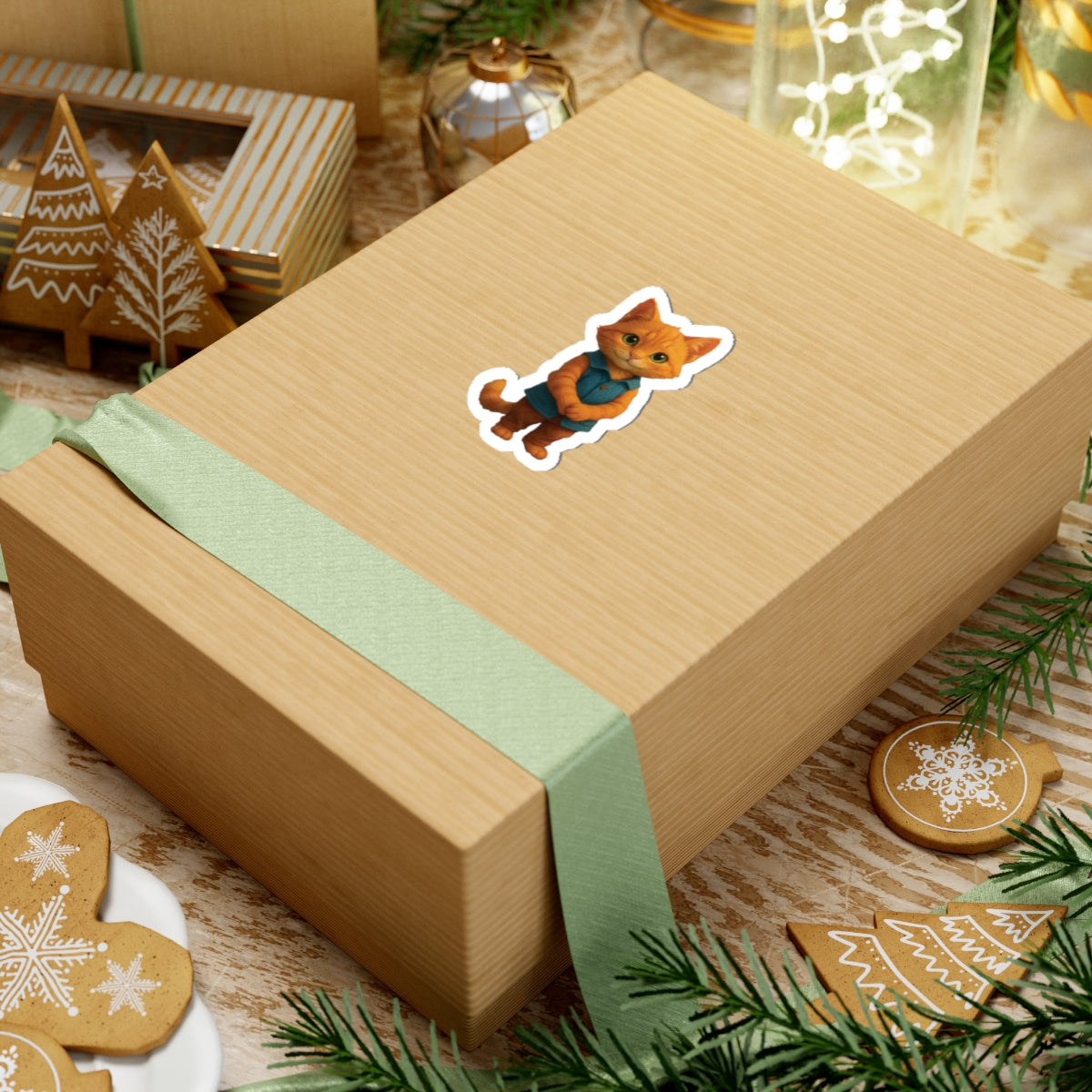 Orange Cat Sticker [Little Tots Store]