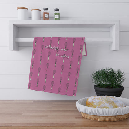 “Whisk Me Away” Tea Towel (Pink)