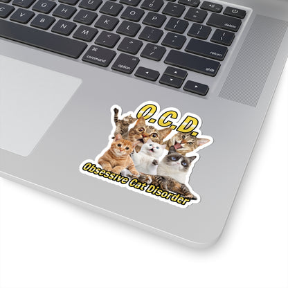 "Obsessive Cat Disorder" Sticker [kevin_the_cat_store]
