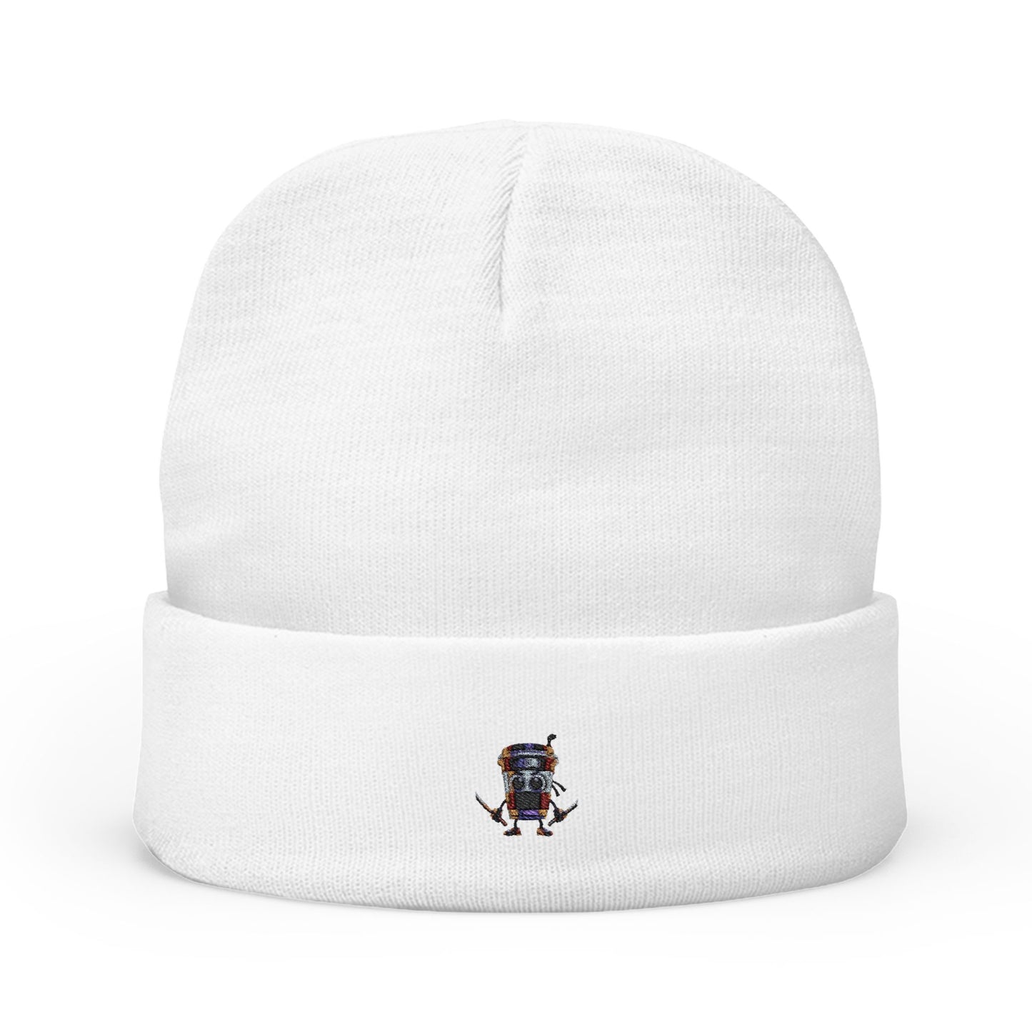 Cappuccino Assassino Embroidered  Knit Beanie